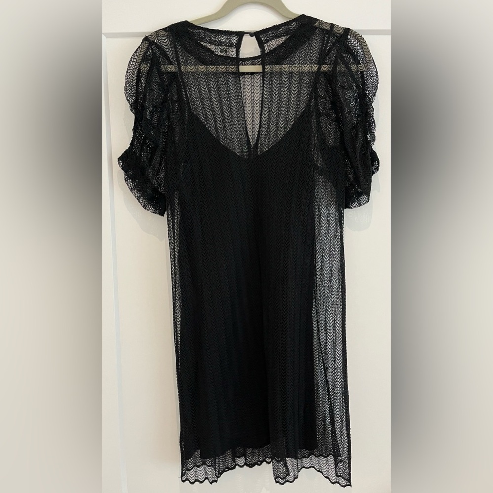 Sleek and sexy black lace dress by Wilfred Aritzia
